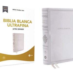 RVR60, Santa Biblia, Letra Grande, Bodas, Bautismo, Presentación/Dedicación y Cumpleaños, Leathersoft, Blanco, Comfort Print
