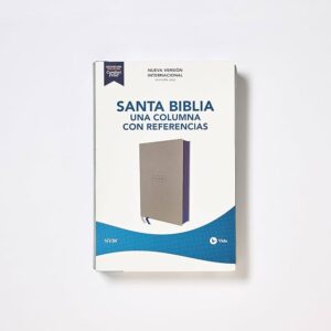 Biblia NVI Una Columna Gris Símil Piel