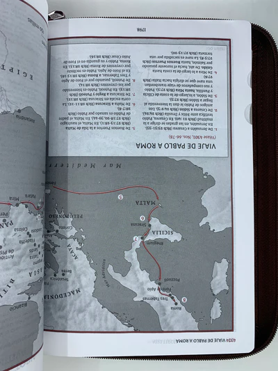 Bíblia de estudio Thompson Reina Valera revisada cierre índice café - Imagen 5